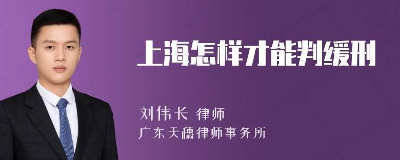 上海怎样才能判缓刑