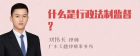 什么是行政法制监督?