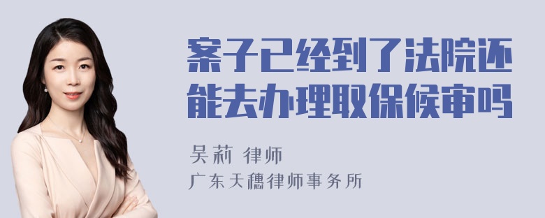 案子已经到了法院还能去办理取保候审吗