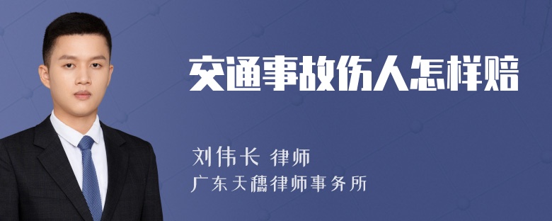 交通事故伤人怎样赔