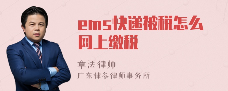 ems快递被税怎么网上缴税