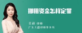 挪用资金怎样定罪