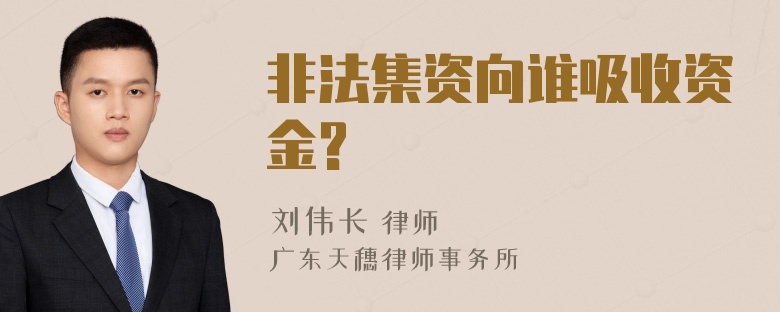 非法集资向谁吸收资金?