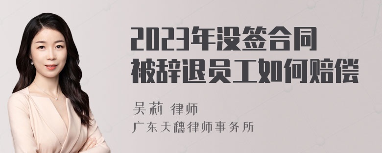 2023年没签合同被辞退员工如何赔偿