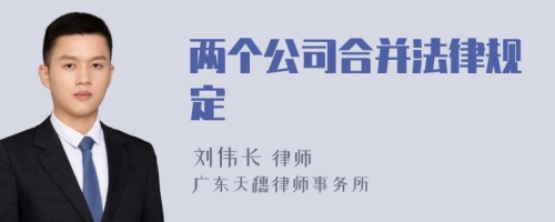 两个公司合并法律规定