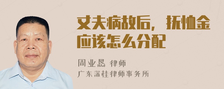 丈夫病故后，抚恤金应该怎么分配