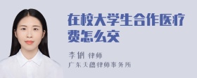 在校大学生合作医疗费怎么交