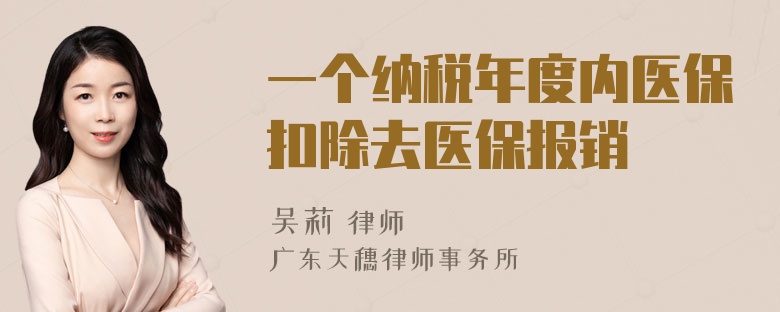 一个纳税年度内医保扣除去医保报销