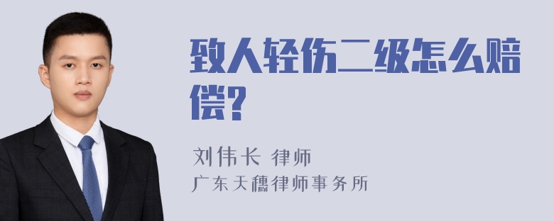 致人轻伤二级怎么赔偿?