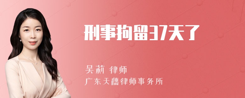 刑事拘留37天了