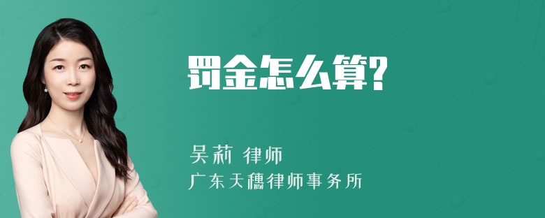 罚金怎么算?