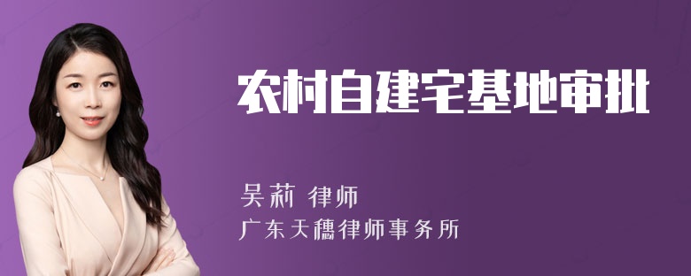 农村自建宅基地审批