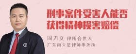 刑事案件受害人能否获得精神损害赔偿