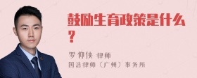 鼓励生育政策是什么？