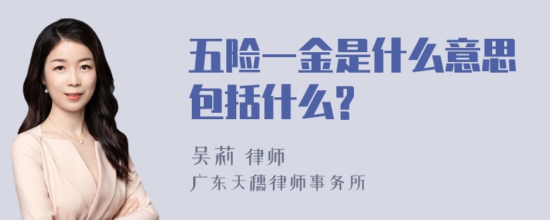 五险一金是什么意思包括什么?