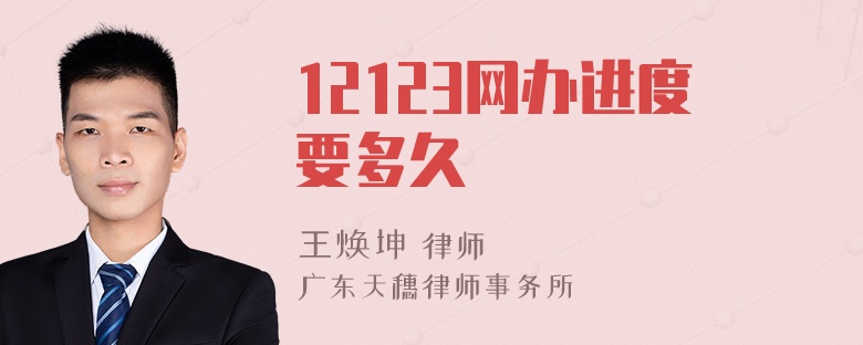 12123网办进度要多久