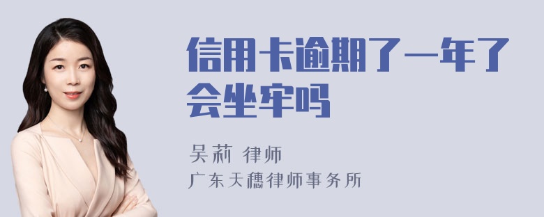 信用卡逾期了一年了会坐牢吗