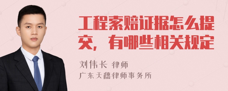 工程索赔证据怎么提交，有哪些相关规定