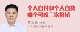 个人自付和个人自费哪个可以二次报销