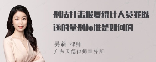 刑法打击报复统计人员罪既遂的量刑标准是如何的