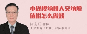 小规模纳税人交纳增值税怎么做账