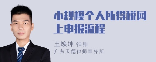 小规模个人所得税网上申报流程