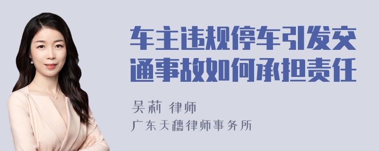 车主违规停车引发交通事故如何承担责任