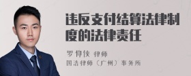 违反支付结算法律制度的法律责任