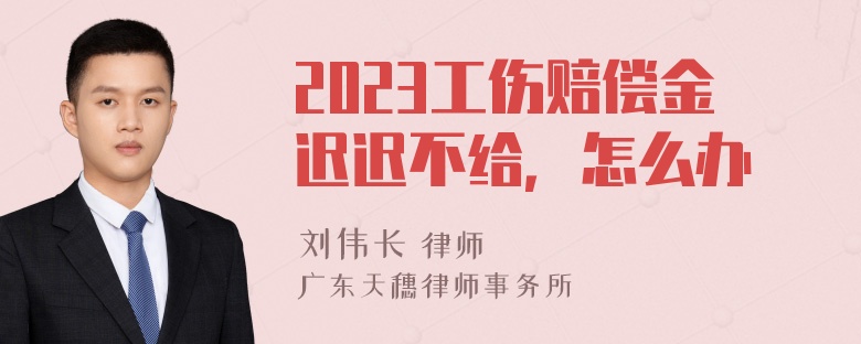 2023工伤赔偿金迟迟不给，怎么办