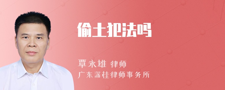 偷土犯法吗