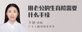 用老公的生育险需要什么手续