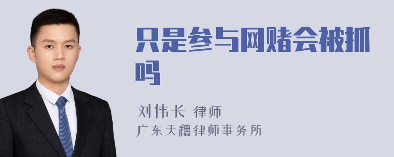 只是参与网赌会被抓吗