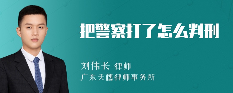 把警察打了怎么判刑