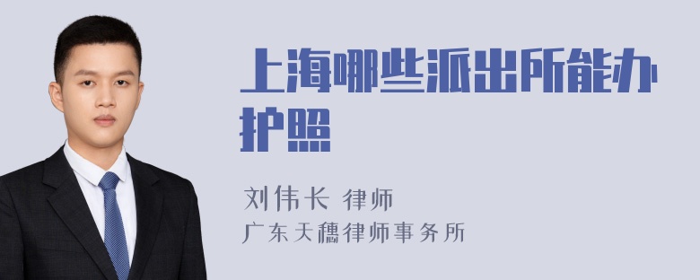 上海哪些派出所能办护照