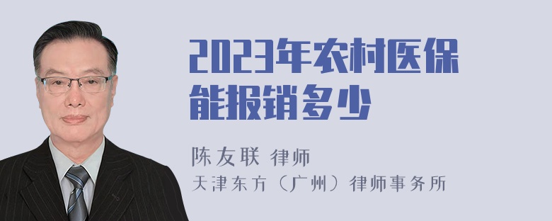 2023年农村医保能报销多少