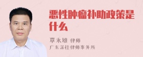 恶性肿瘤补助政策是什么