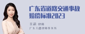 广东省道路交通事故赔偿标准2023