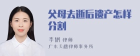 父母去逝后遗产怎样分割