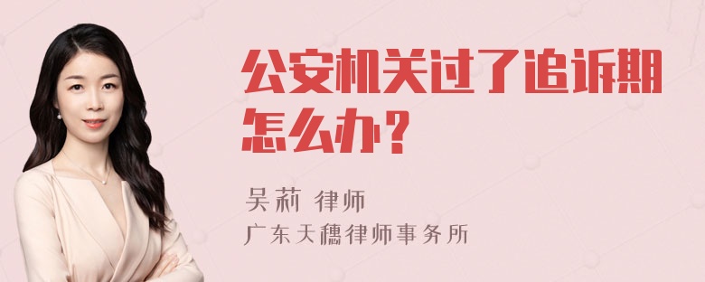 公安机关过了追诉期怎么办？