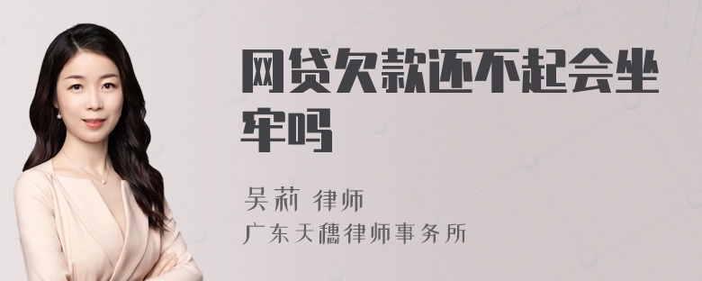 网贷欠款还不起会坐牢吗