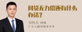 网贷无力偿还有什么办法？