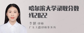 哈尔滨大学录取分数线2022