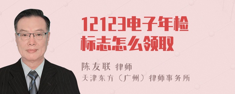 12123电子年检标志怎么领取