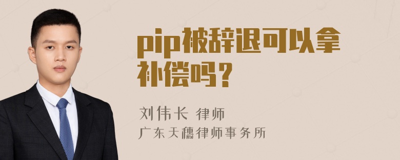 pip被辞退可以拿补偿吗？