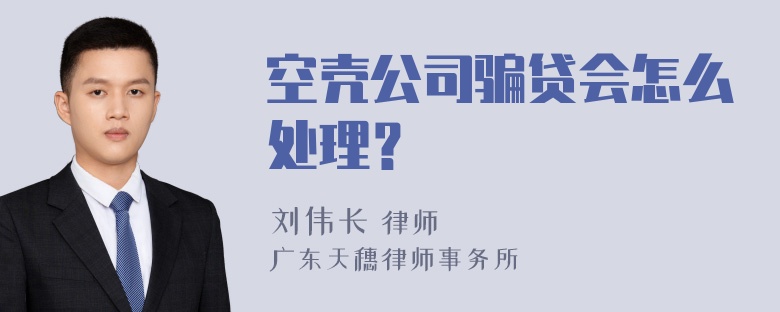 空壳公司骗贷会怎么处理？