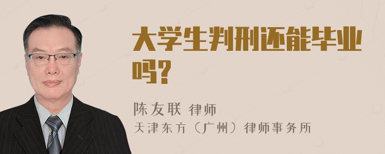 大学生判刑还能毕业吗?