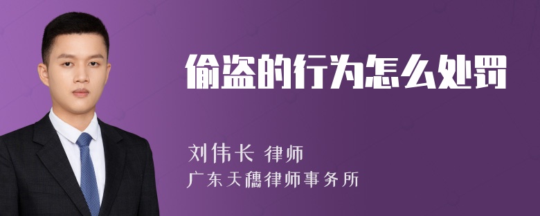 偷盗的行为怎么处罚