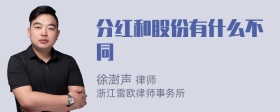 分红和股份有什么不同