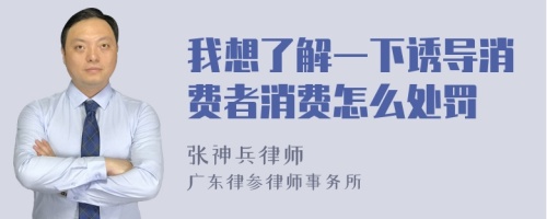 我想了解一下诱导消费者消费怎么处罚