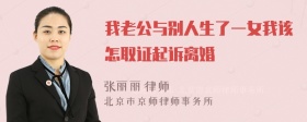 我老公与别人生了一女我该怎取证起诉离婚